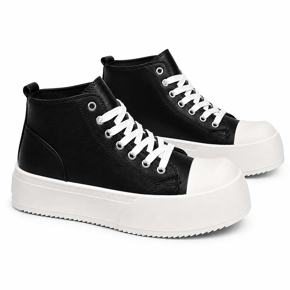 MIDNIGHT CHUNKY HIGH-TOP SNEAKERS