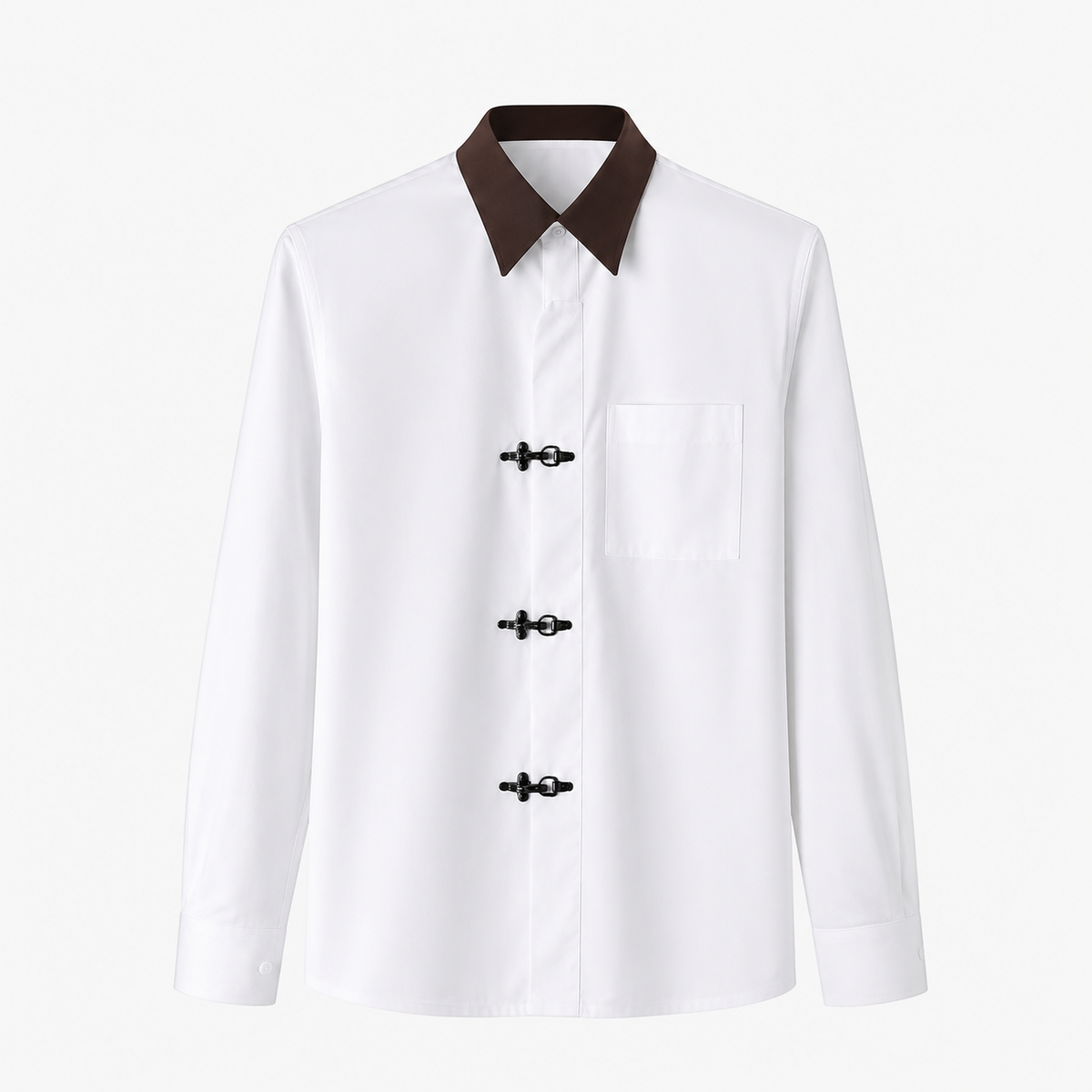 Y2K METAL CLASP SHIRT