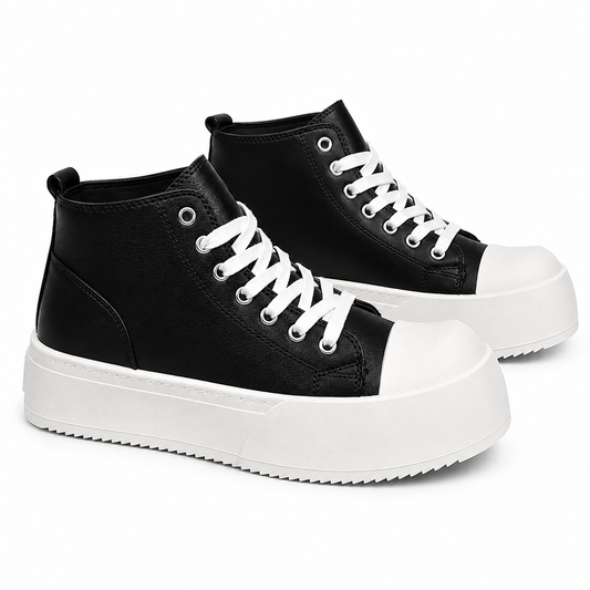 MIDNIGHT CHUNKY HIGH-TOP SNEAKERS