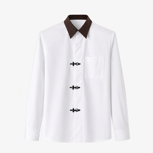 Y2K METAL CLASP SHIRT